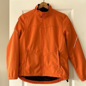 Baleaf Insulated Softshell Bike/Run Jacket w Reflectors, Zipper Pockets Size Lg